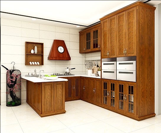 全鋁櫥柜-02（風格：中式；顏色：黃花梨）